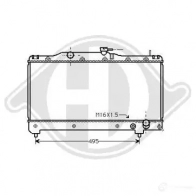 Радиатор охлаждения двигателя DIEDERICHS V 9NWT4 2097796 dcm3165