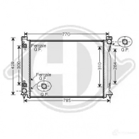 Радиатор охлаждения двигателя DIEDERICHS 7CQ TC6M 2096109 dcm1478