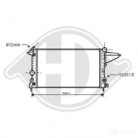 Радиатор охлаждения двигателя DIEDERICHS L3 FGYN dcm2579 2097210