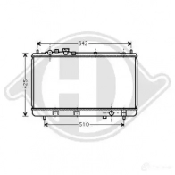 Радиатор охлаждения двигателя DIEDERICHS dcm2260 2096891 Z HMCEU