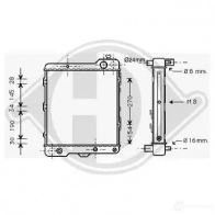 Радиатор охлаждения двигателя DIEDERICHS ZD5L8 7 dcm1426 2096057
