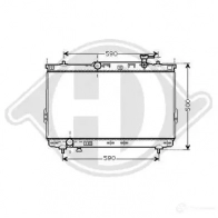 Радиатор охлаждения двигателя DIEDERICHS dcm3674 CY62O 10 2098305