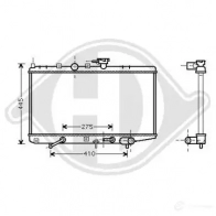 Радиатор охлаждения двигателя DIEDERICHS Z5WI 2 dcm3757 2098388