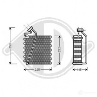 Испаритель кондиционера DIEDERICHS dcv1029 2098921 GUR LSBR