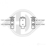 Расширительный клапан кондиционера DIEDERICHS HTMCB 9 dce1051 2094158