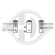 Расширительный клапан кондиционера DIEDERICHS 2094174 dce1067 25ILFT T