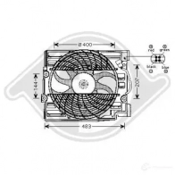 Крыльчатка кондиционера DIEDERICHS 2095343 N N2O85 dcl1004