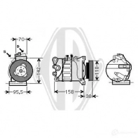Порог DIEDERICHS 1221957615 9648042 A 5DDDAT