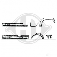 Порог DIEDERICHS 0G70 Z3 2087195 9317021