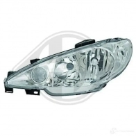 Фара DIEDERICHS CF X8DFA Peugeot 206 1 (2AC) Хэтчбек 2.0 HDI 90 90 л.с. 1999 – 2024 4225083