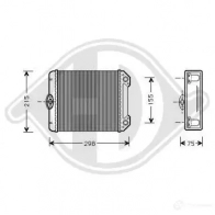 Радиатор печки, теплообменник DIEDERICHS dcm1130 ILMJR6 M 2095762