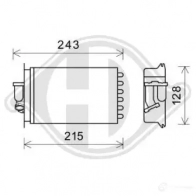 Радиатор печки, теплообменник DIEDERICHS dcm1332 ATF 089E 2095963