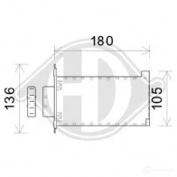Радиатор печки, теплообменник DIEDERICHS 2098466 K2 7NK dcm3835