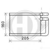 Радиатор печки, теплообменник DIEDERICHS dcm1323 LMR FAQ 2095955