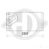 Радиатор печки, теплообменник DIEDERICHS H09S E1 2095697 dcm1065