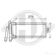 Радиатор печки, теплообменник DIEDERICHS 2095869 NJY A4B dcm1237