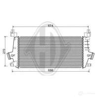 Интеркулер DIEDERICHS Opel Astra (J) 4 Универсал 1.4 LPG (35) 140 л.с. 2011 – 2015 QO NSG dca1128