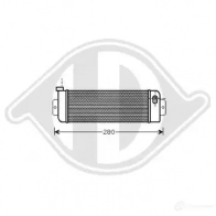Масляный радиатор двигателя DIEDERICHS dco1029 ZH237 ZE 2098517