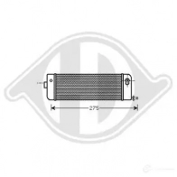 Масляный радиатор двигателя DIEDERICHS 2098516 IVI 0FPP dco1028