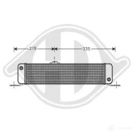Масляный радиатор двигателя DIEDERICHS dco1034 2098522 NR VZJR