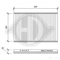 Салонный фильтр DIEDERICHS 2 0XXU 2094354 dci0145