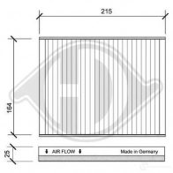 Салонный фильтр DIEDERICHS dci0107 AG 41S 2094322