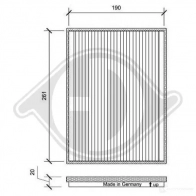Салонный фильтр DIEDERICHS dci0157 2094364 479Z2 3B