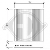 Салонный фильтр DIEDERICHS 5 8ZIW 2094353 dci0143