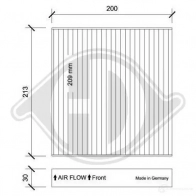 Салонный фильтр DIEDERICHS 2094414 WEAN O dci0222