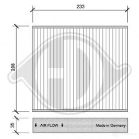 Салонный фильтр DIEDERICHS 0 DFD5G 2094340 dci0126