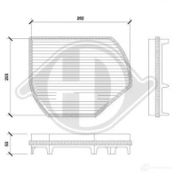 Салонный фильтр DIEDERICHS 2094457 dci0800 FN98 Y6N
