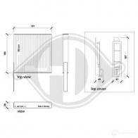 Салонный фильтр DIEDERICHS 2ECF BM dci01231 2094337