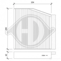 Салонный фильтр DIEDERICHS dci0247 2094432 6KW4 P4J