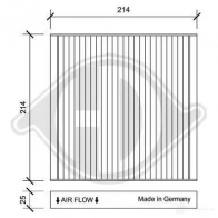 Салонный фильтр DIEDERICHS 2094368 2A4K 9N dci0162