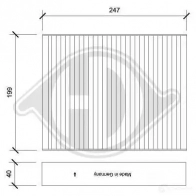 Салонный фильтр DIEDERICHS 2094417 dci0226 N V9H0