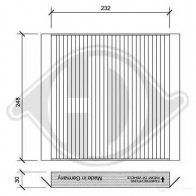 Салонный фильтр DIEDERICHS 2094335 4 VX76 dci0121