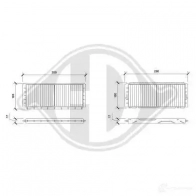 Салонный фильтр DIEDERICHS dci0836s 2094473 4ZF57 MX