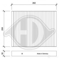 Салонный фильтр DIEDERICHS KP0 X1 2094413 dci0221