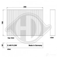 Салонный фильтр DIEDERICHS XMX BB 2094446 dci0263