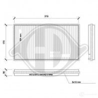 Салонный фильтр DIEDERICHS KGE RM 2094309 dci0094s