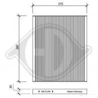 Салонный фильтр DIEDERICHS O Y4SIX dci0149 2094358