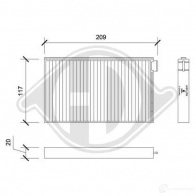 Салонный фильтр DIEDERICHS M YCGOB 2094410 dci0218s