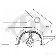 Панель кузова DIEDERICHS Opel Astra (G) 2 Купе 2.0 16V Turbo (F07) 192 л.с. 2001 – 2005 C Q6N2 9329431