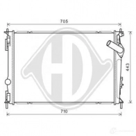 Амортизатор DIEDERICHS IDLHU B Nissan Almera (N16) 2 Седан 1.5 dCi 82 л.с. 2003 – 2006 9970444l