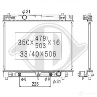 Амортизатор DIEDERICHS 9970185 Mitsubishi Galant 8 (EA2W) Универсал 2.8 TD 125 л.с. 1996 – 2001 12 IJVCK