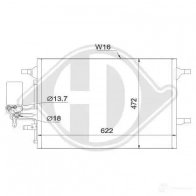 Амортизатор багажника, упор задней двери DIEDERICHS D7 2DU 9321200 2087239