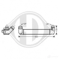 Амортизатор багажника, упор задней двери DIEDERICHS 9141601 41 AO2D 2086881