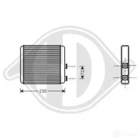 Амортизатор багажника, упор задней двери DIEDERICHS C 2EAS 2087750 9684100