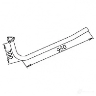 Выхлопная труба глушителя DINEX 50248 AG6AQ M 1935890