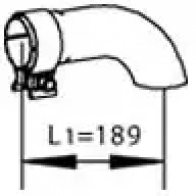 Выхлопная труба глушителя DINEX 32515 3T W7ZWG 1933293